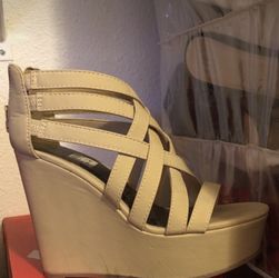 Nude wedges size 8.5