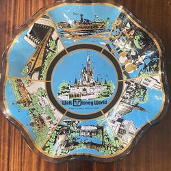 1970’s Walt Disney World Magic Kingdom Glass Candy Dish