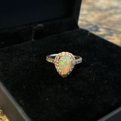 Opal Engagement Ring 