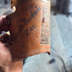 Vintage Leather Wrap For Around A Cup 