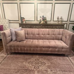2 Blush Living Room Sofas