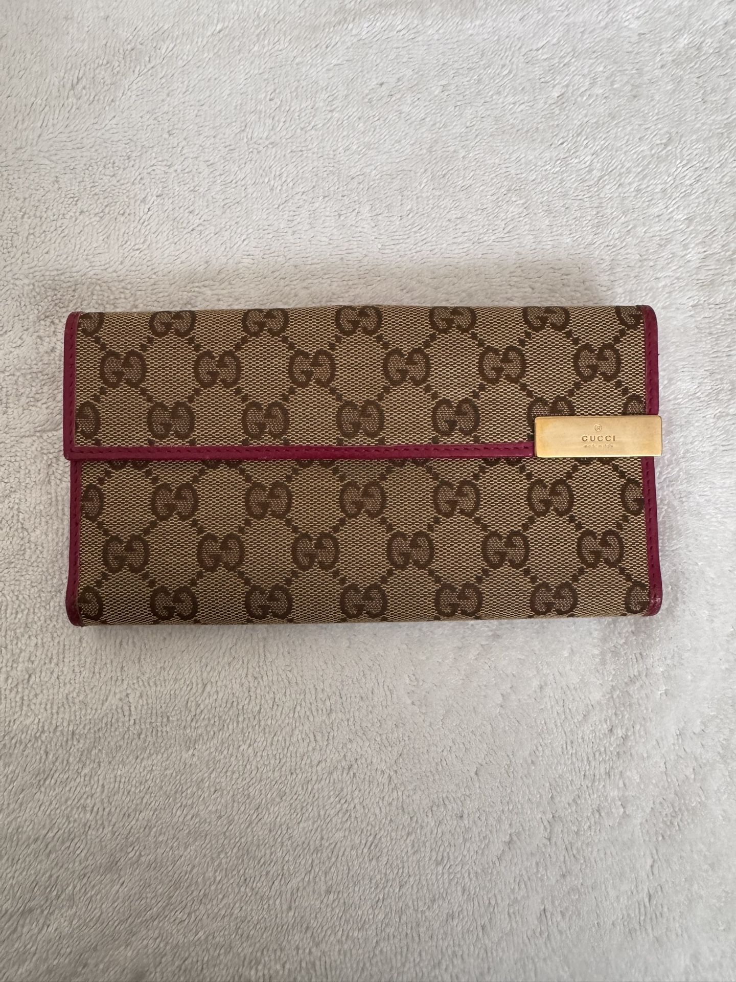 Preloved Gucci Pink/Beige Wallet