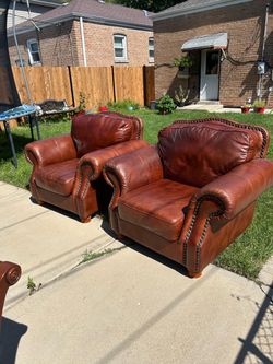 Leather couches