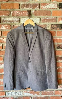 Gray linen jacket