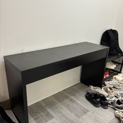 Black Entryway Console Table