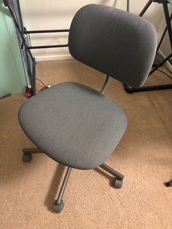 IKEA BLECKBERGET swivel chair, grey
