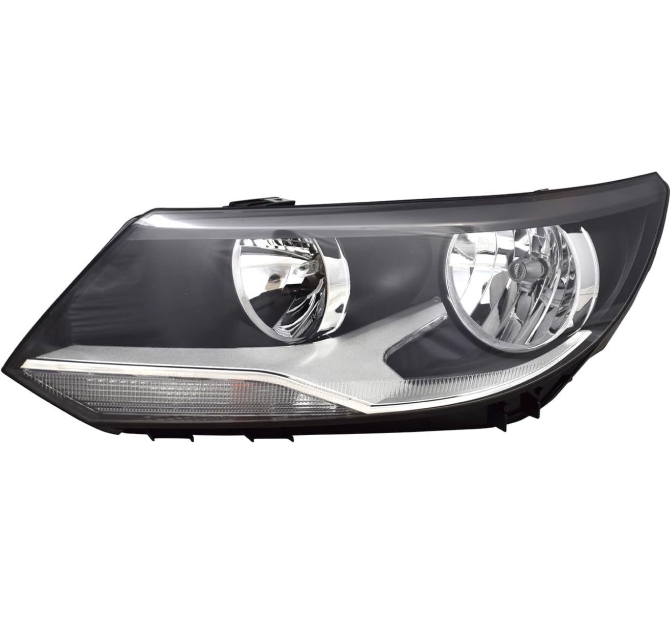 Left Driver Side Halogen Headlight Compatible With Volkswagen Tiguan(Jh2375C)