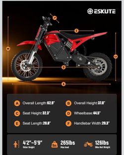 Nova Mini Electric Dirt Bike for Teens Adults