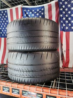 🇺🇸 2 GREAT USED TIRES 245/30ZR20 MICHELIN SPORTCUP2 MAX PERFORMANCE DRAG STREET RACING USED TIRES 245 30 20