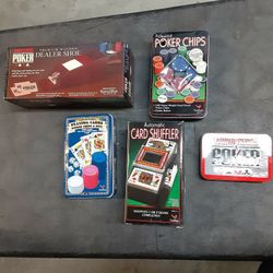 Poker wooden dealer shoe and Card Shuffler