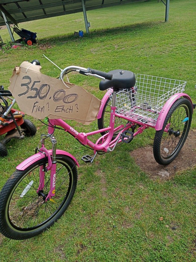 24-in Pink Foldable 7 Speed
