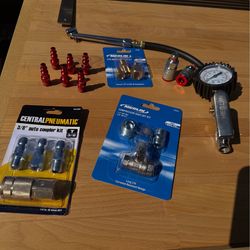 Air Compressor Kit – Tire Inflator + Fittings + Couplers