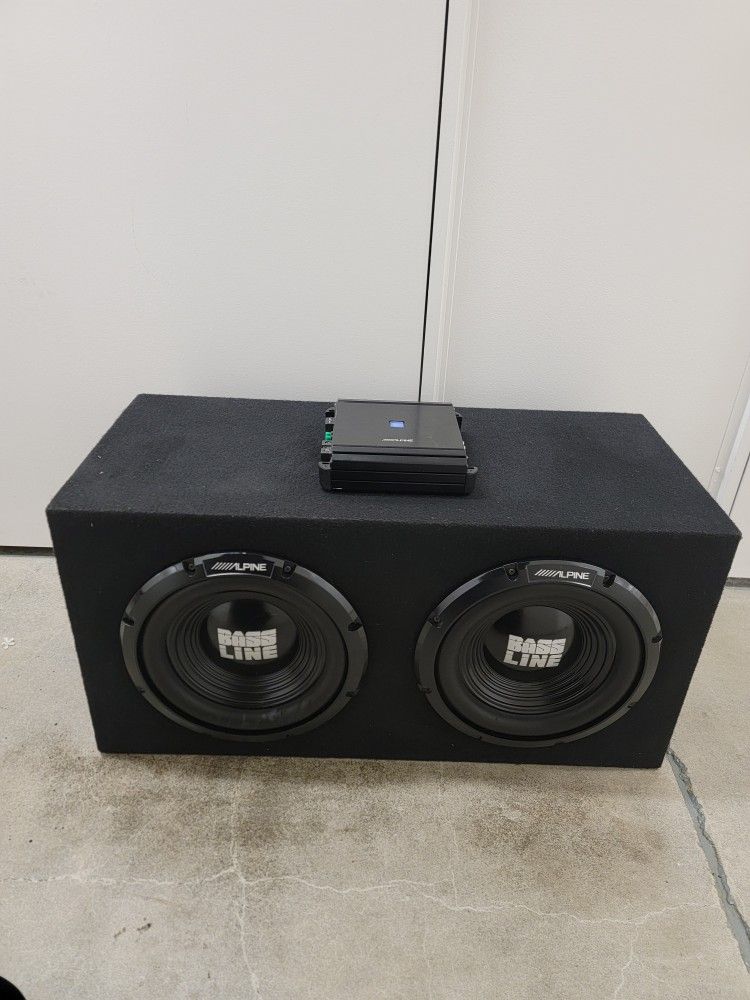 Alpine Subwoofer W / Amplifier 