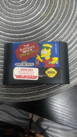 Sega genesis the simpsons Bart vs the space mutants
