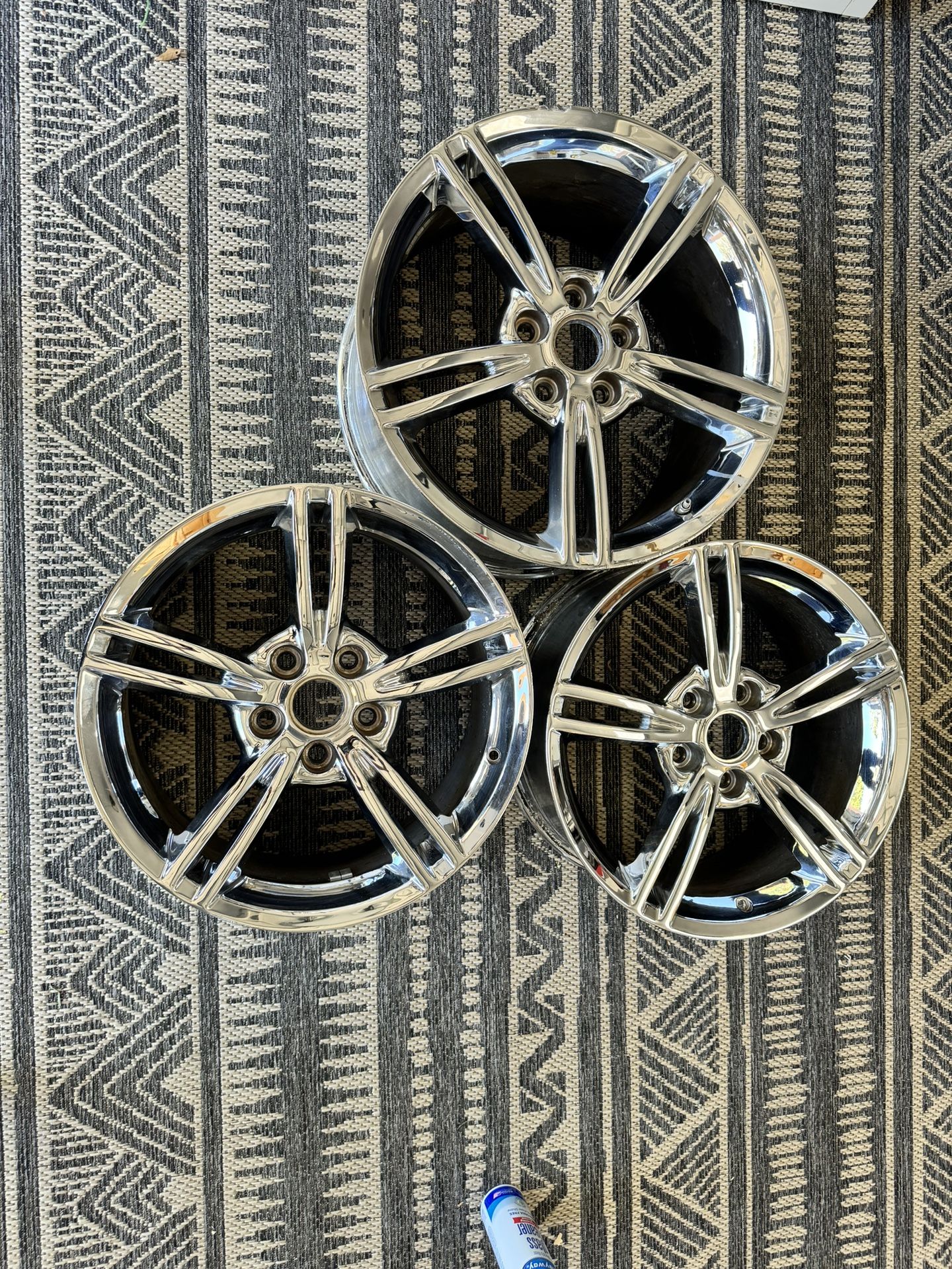 OEM GM CHROME SPLIT SPOKE CORVETTE C6 WHEELS