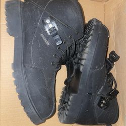 Street and steel riding boots Size 10