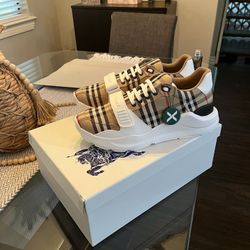 Burberry Regis Vintage Check Trainers Sneakers - Size 45 (Brand New, Authentic)