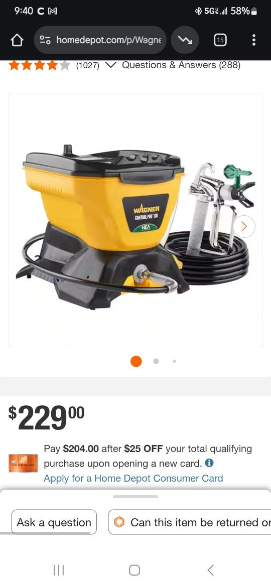 WAGNER CONTROL PRO 130 PAINT & STAIN