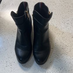Black Tommy Hilfiger Booties