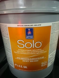 EXTERIOR SEMI-Gloss White Sherwin Williams Paint