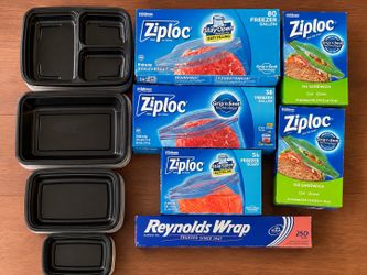 New Ziploc Bags, Reynolds Wrap & Meal Prep Containers