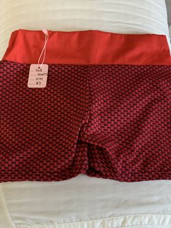 Scrunch Red Shorts 