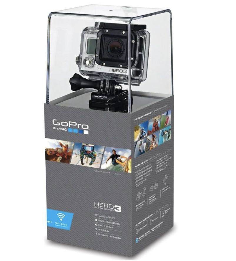  Brand New Gopro Hero Three Silver Edition Camera