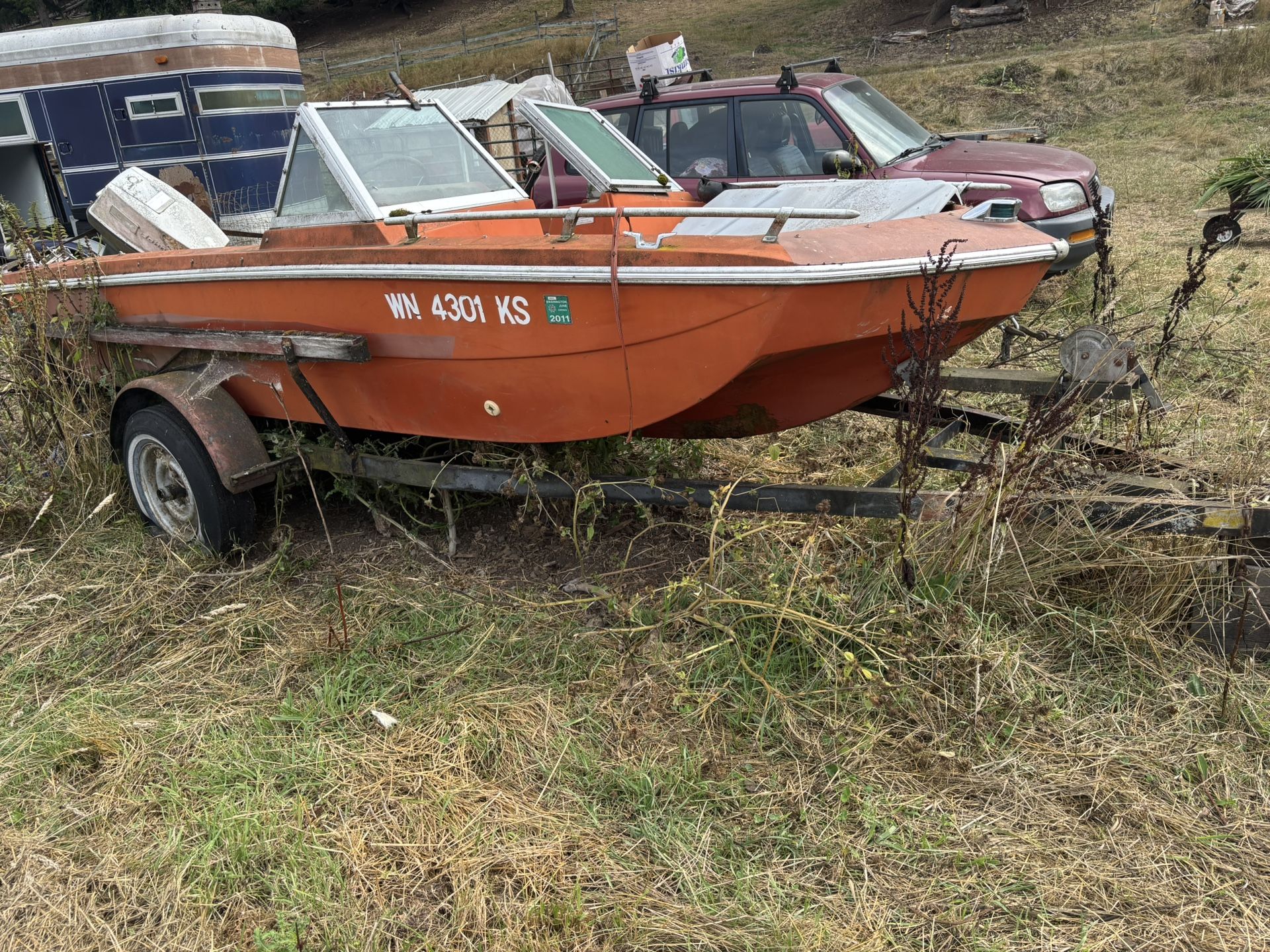 Boat And Trailer