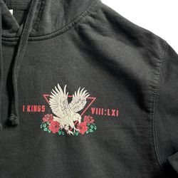 Independent Trading Company 'Loyal Heart' Eagle Graphic Hoodie - 1 Kings 8:61