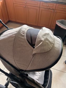 Mom push stroller