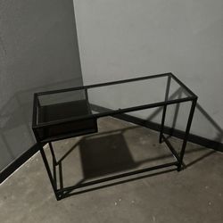 Thin Glass Console Table