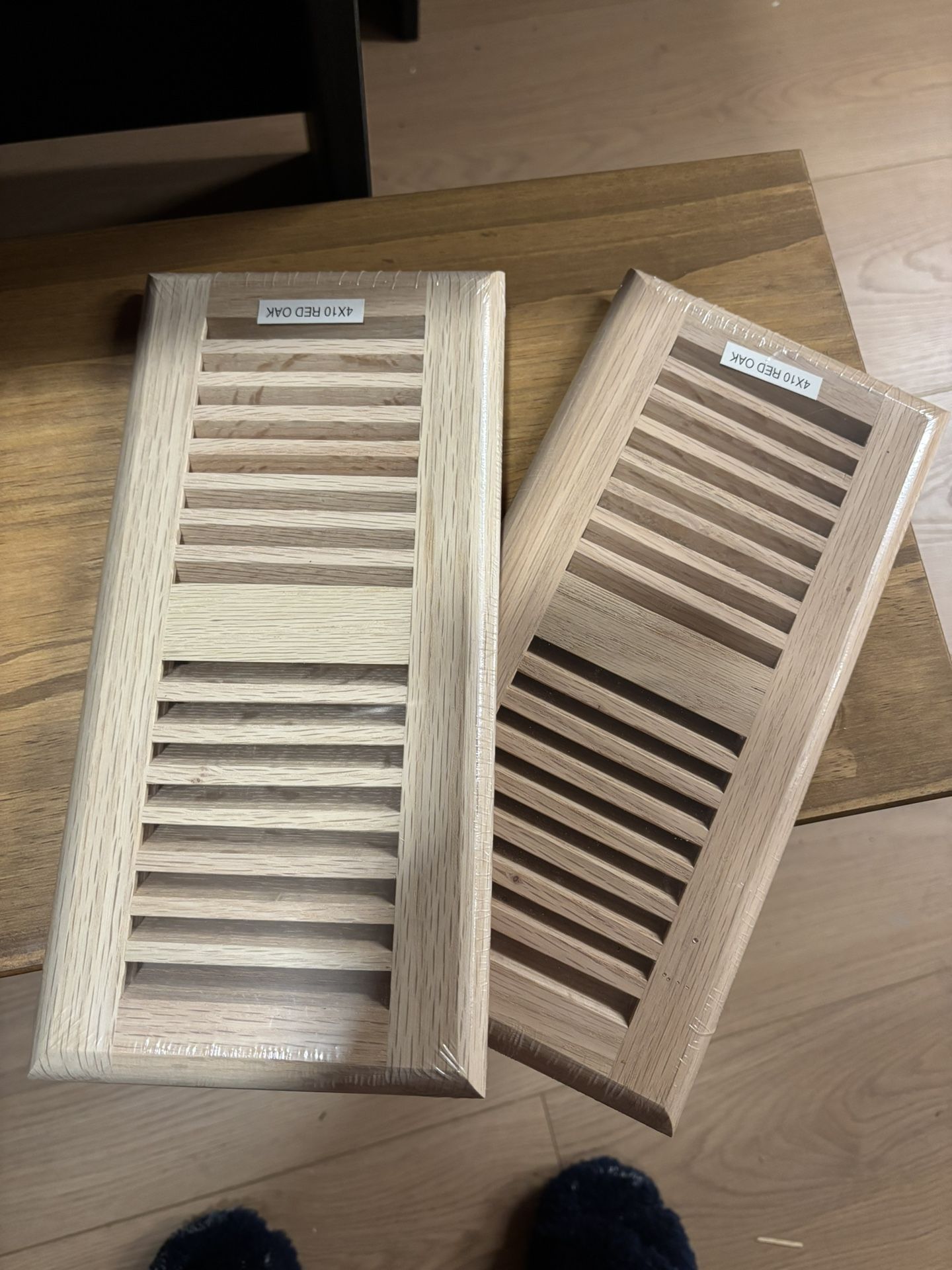 LOW PRICE MOVING- 2 CRATE AND BARREL OAK VENT COVERS