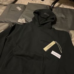 Black essentials hoodie
