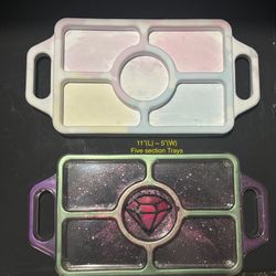 5 Compartment  Beauty Trays