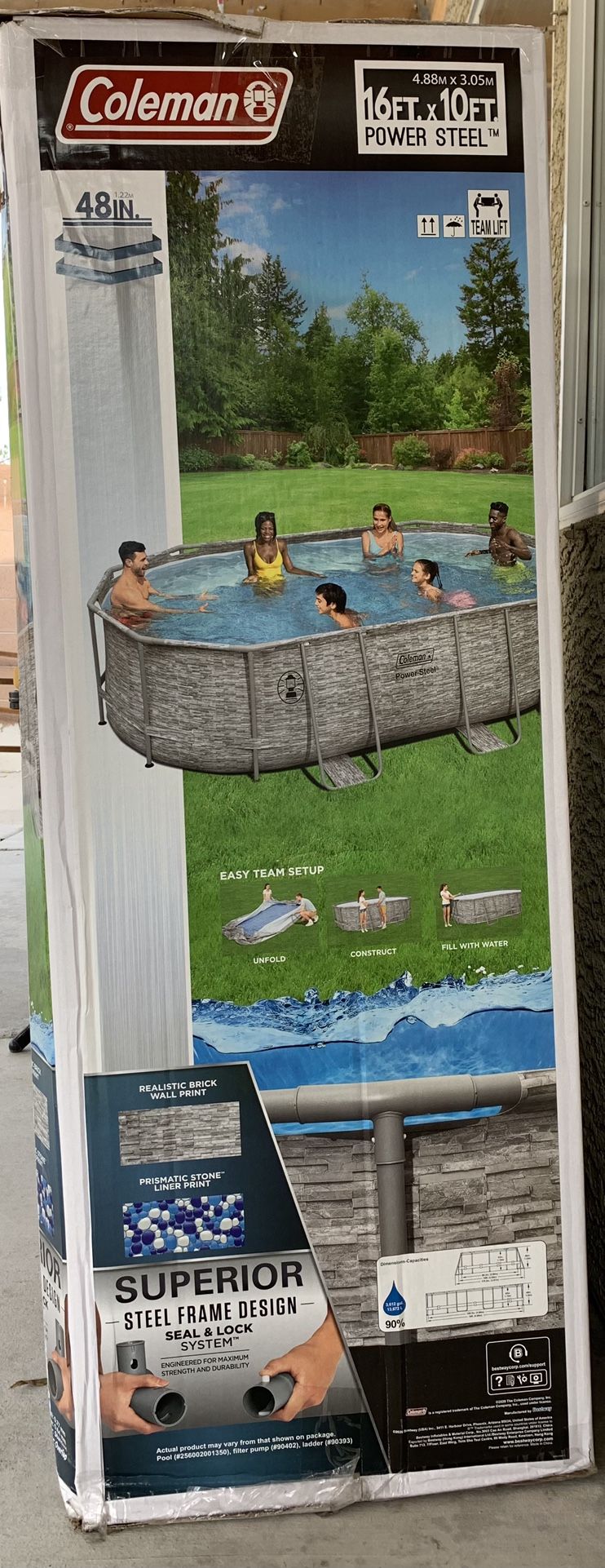 Coleman Above Group Pool Used 16x10x48 for Sale in North Las Vegas, NV
