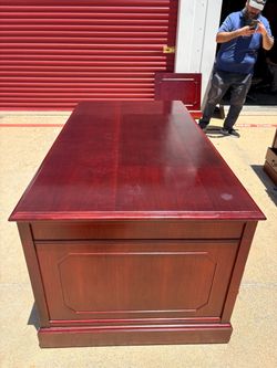 Desk and credenza