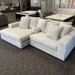 Cream Beige Over Sized Sectional 
