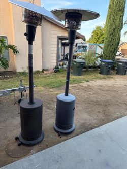 Two Outdoor Propane Patio Heaters