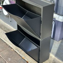 IKEA 2 Piece Stackable Shoe Storage Cabinet 