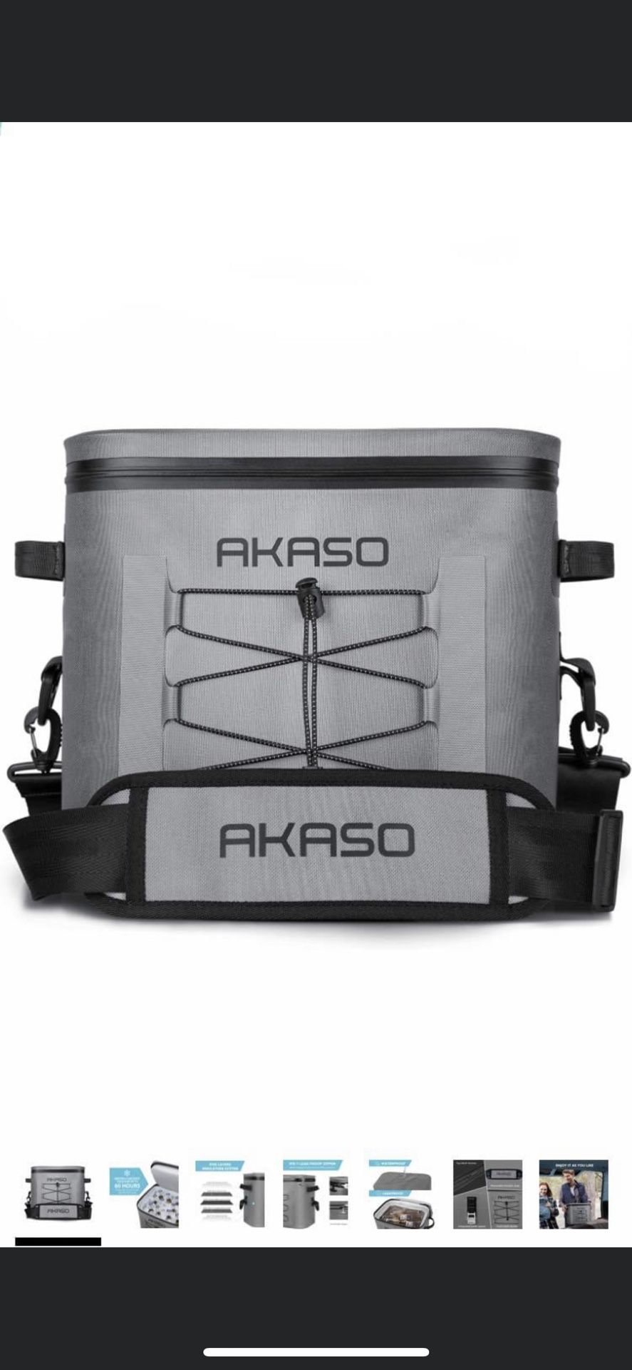 AKASO Backpack Cooler Insulated 20L Waterproof, Keeps Cool&Warm 72 Hours with 5 Layers Insulation Leakproof System, Soft Cooler Bag