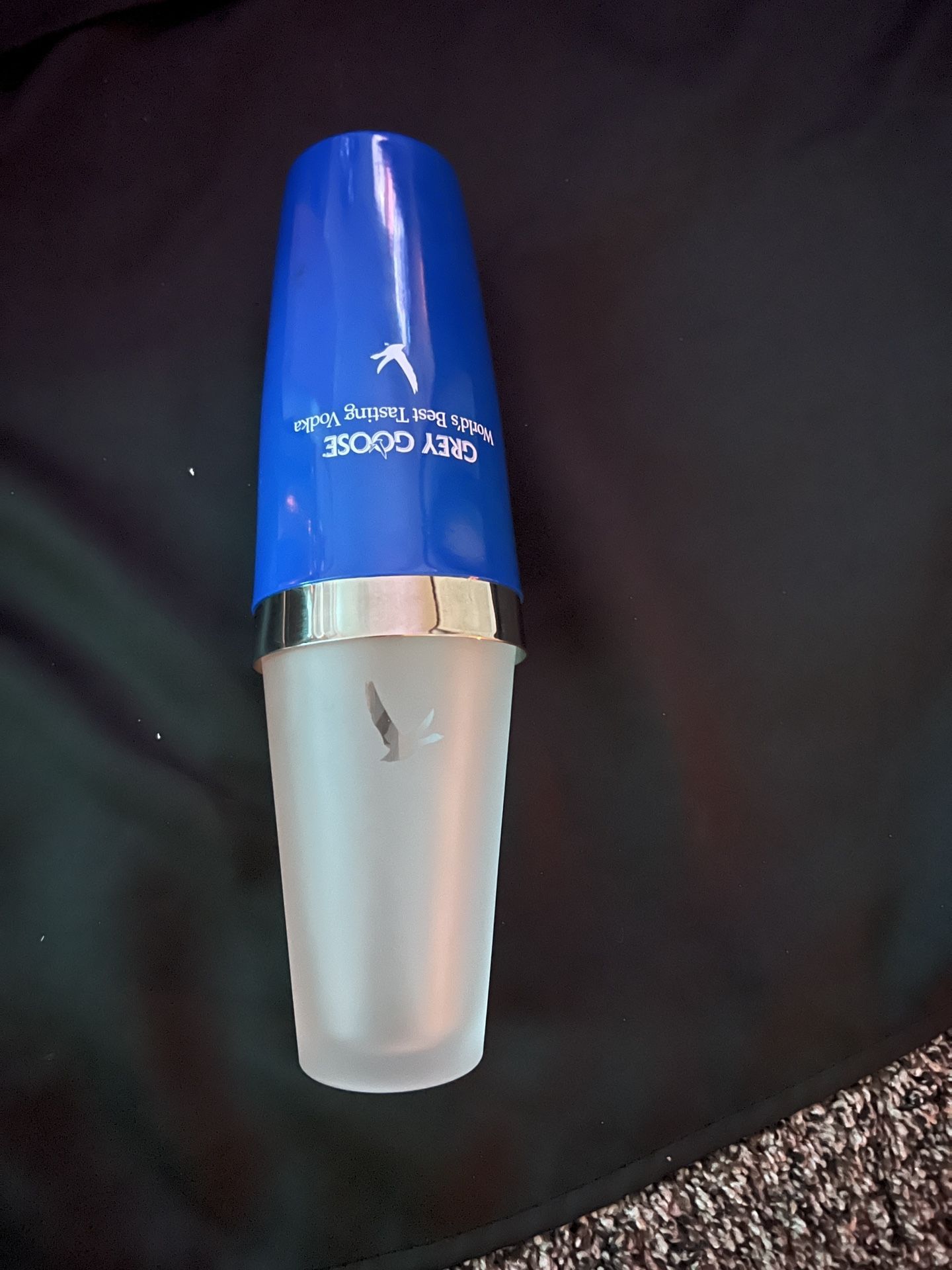 Grey Goose Vodka Stainless Steel & Frosted Glass Cocktail Shaker