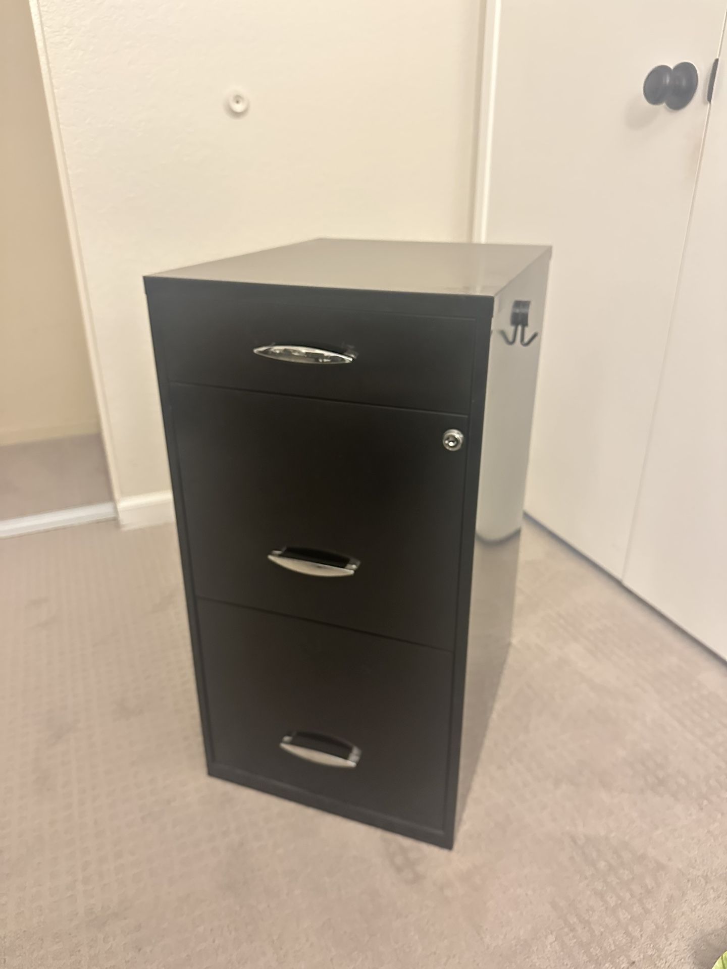 Black File Cabinet