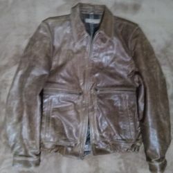 JP Leather Jacket Medium Mens