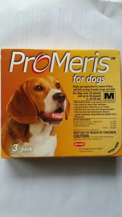 3 application's of Flea and Tick for dog's 22-55 pounds. OBO