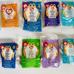 Ty Teenie Beanie Babies McDonalds Happy Meal Toys Set of 12 Sealed