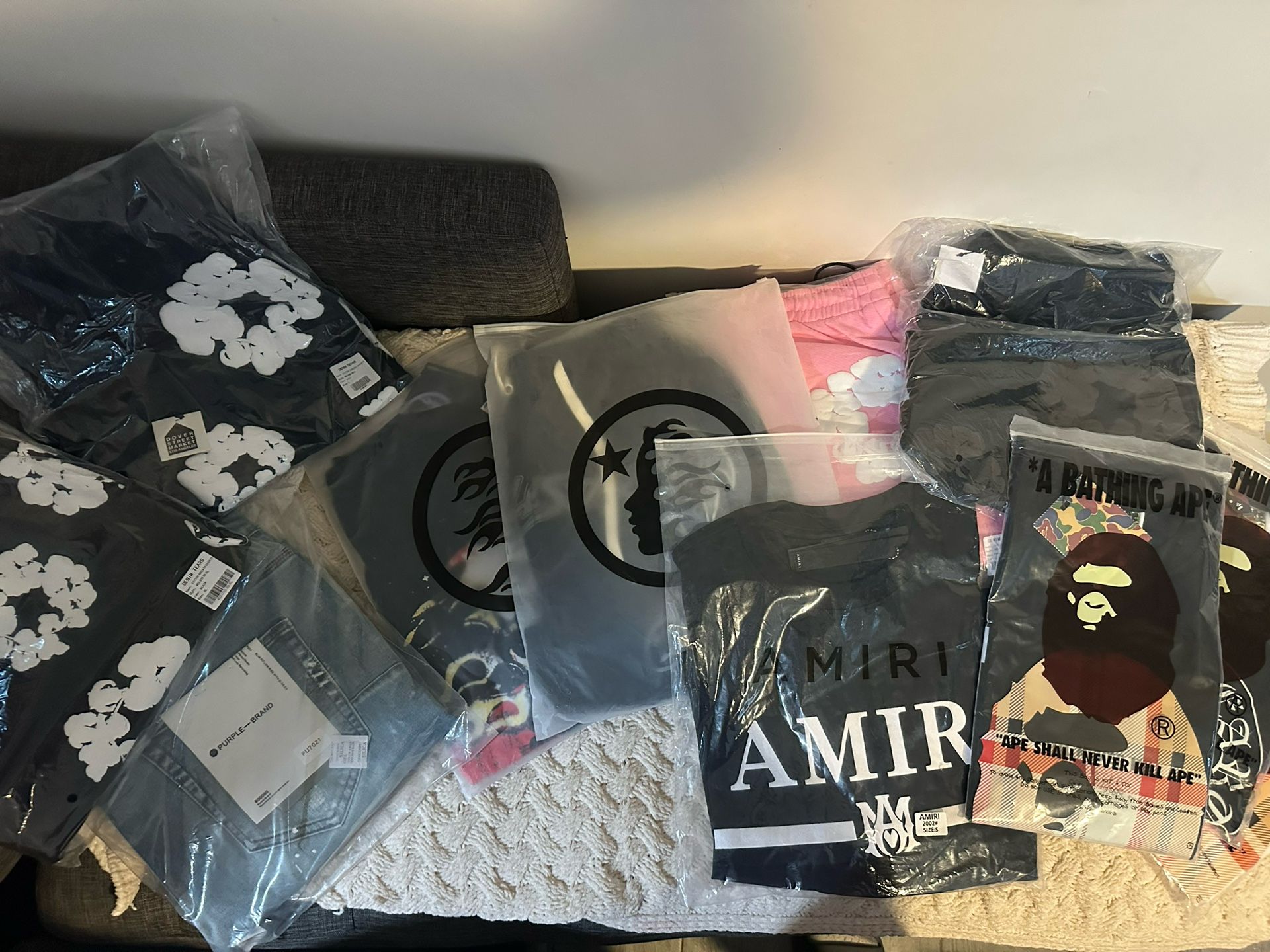 Hype Beast/ Designer Clothes (amiri,bape,Hellstar,purple)
