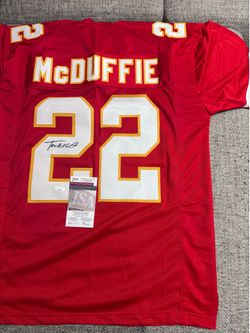Trent McDuffie Signed Autograph Custom Jersey - JSA Coa - Kansas City Chiefs