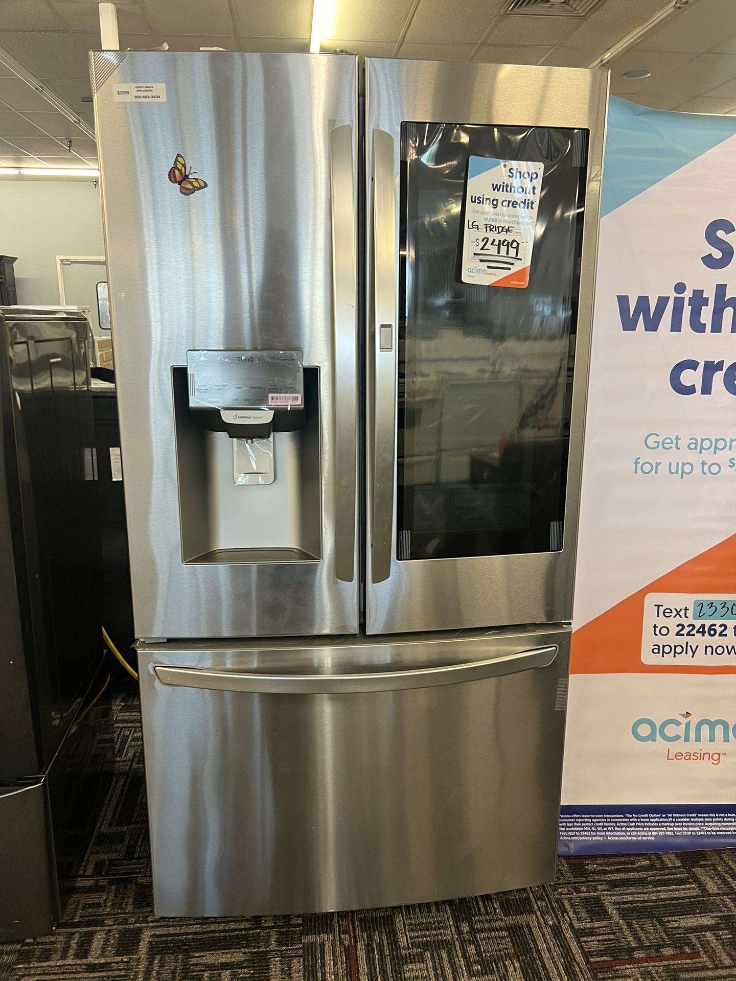 ThinQ Stainless Steel French Door Fridge - We Deliver 