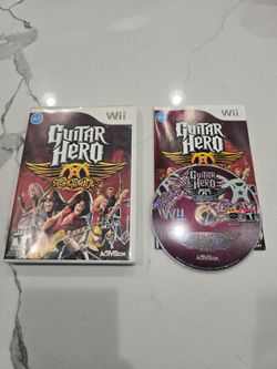 Nintendo Wii  Guitar Hero Aerosmith CIB