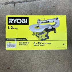 New in box Ryobi 1.2 Amp corded 16IN scroll saw